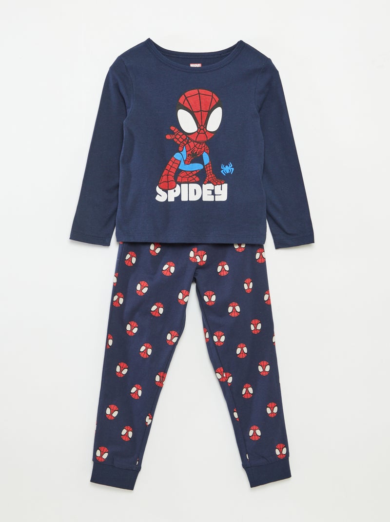 Completo pigiama lungo 'Spider-Man' 2 pezzi Blu - Kiabi