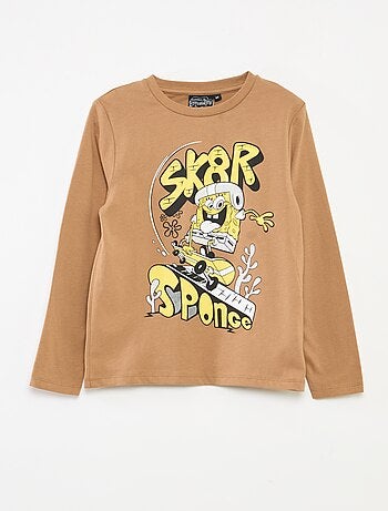 Completo pigiama lungo 'SpongeBob' t-shirt + pantaloni - 2 pezzi