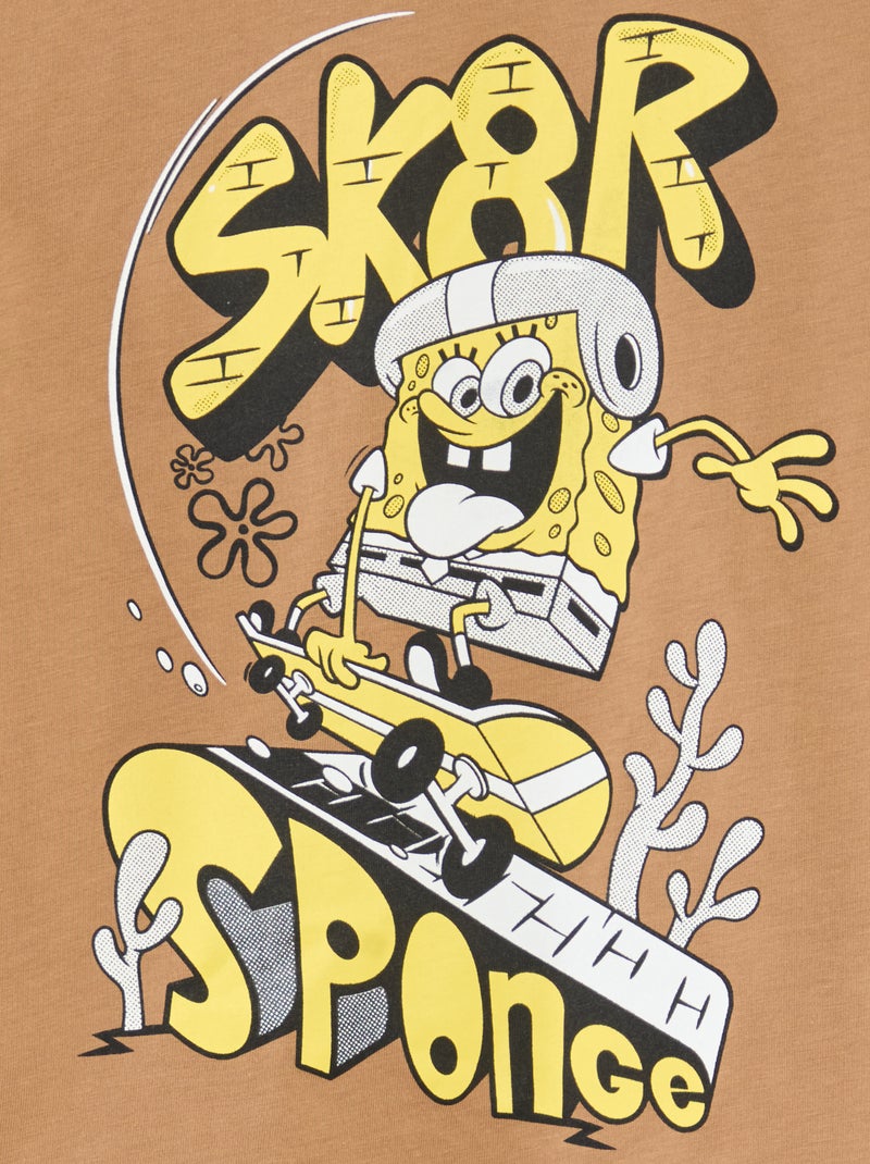 Completo pigiama lungo 'SpongeBob' t-shirt + pantaloni - 2 pezzi Blu - Kiabi