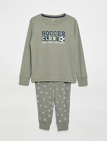 Pigiama lungo stampato - completo 2 pezzi