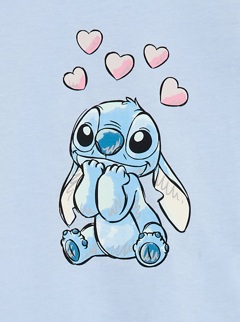 Completo pigiama lungo 'Stitch' 'Disney' - 2 pezzi Blu - Kiabi