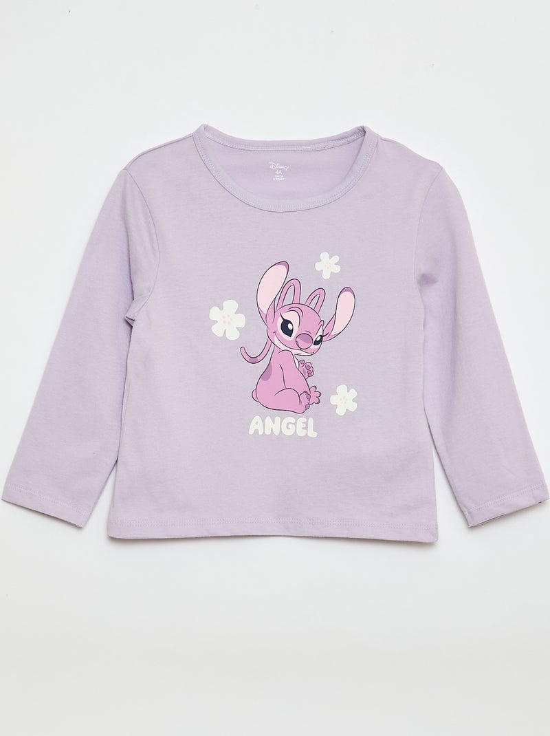 Completo pigiama lungo 'Stitch' 'Disney' - 2 pezzi Viola - Kiabi