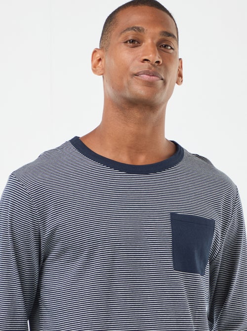 Completo pigiama lungo t-shirt + pantaloni - 2 pezzi - Kiabi