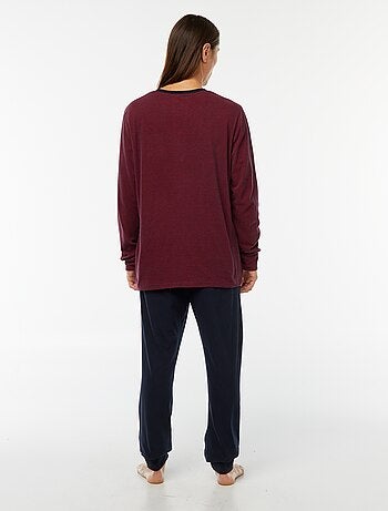 Completo pigiama lungo t-shirt + pantaloni - 2 pezzi