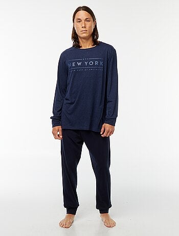 Completo pigiama lungo t-shirt + pantaloni - 2 pezzi