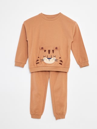 Completo pigiama lungo t-shirt + pantaloni - 2 pezzi
