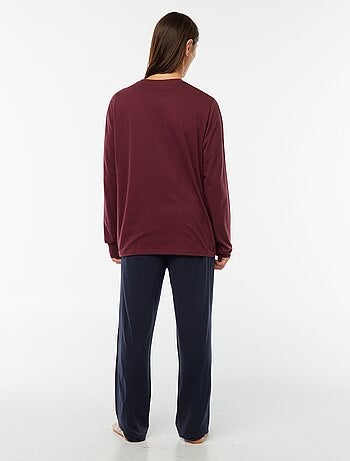 Completo pigiama lungo t-shirt + pantaloni - 2 pezzi