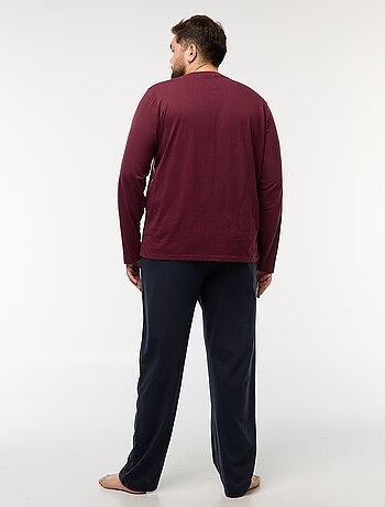 Completo pigiama lungo t-shirt + pantaloni - 2 pezzi