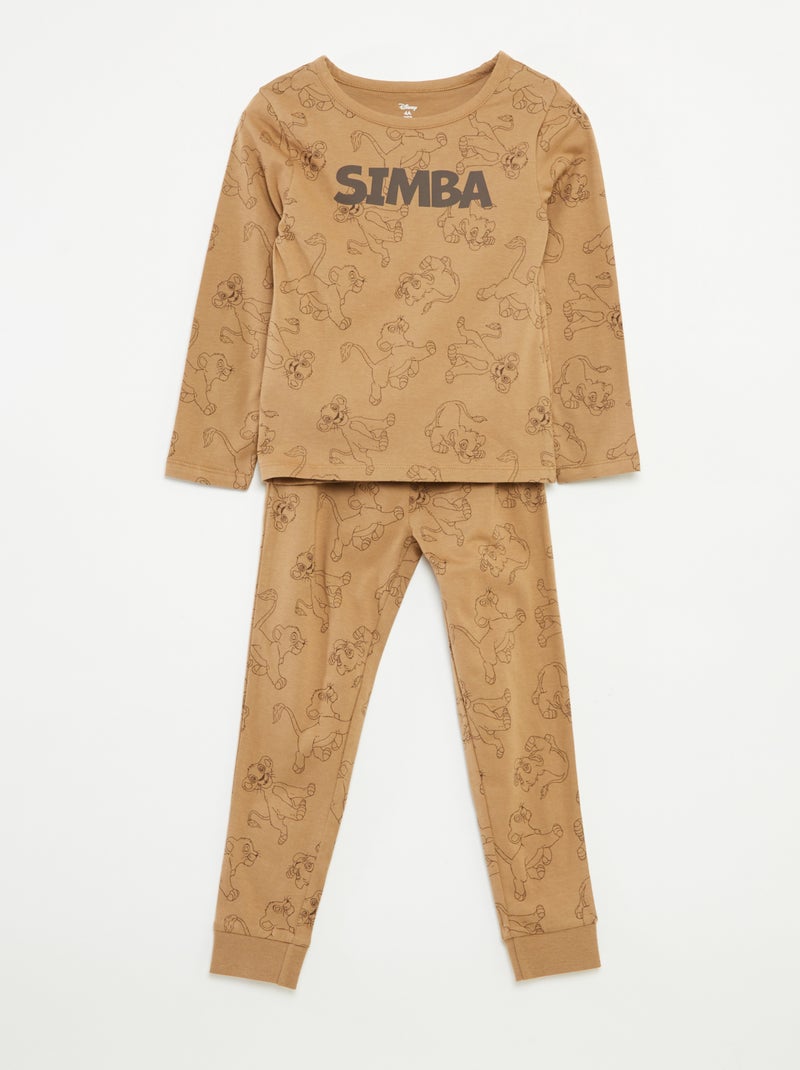 Completo pigiama lungo t-shirt + pantaloni 'Disney' - 2 pezzi Beige - Kiabi