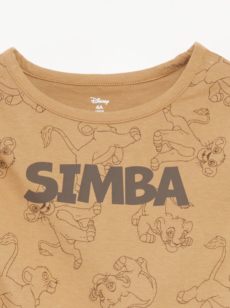 Completo pigiama lungo t-shirt + pantaloni 'Disney' - 2 pezzi Beige - Kiabi