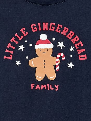 Completo pigiama lungo t-shirt + pantaloni 'Natale' - 2 pezzi