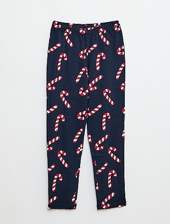 Completo pigiama lungo t-shirt + pantaloni 'Natale' - 2 pezzi