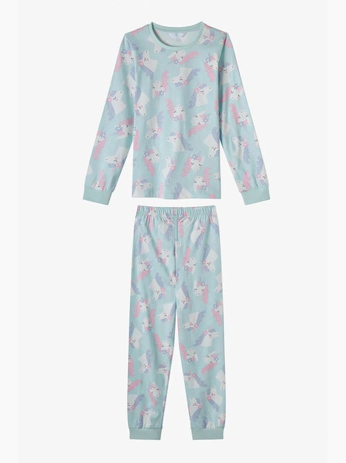 Completo pigiama magical repeat da bambina in cotone a maniche lunghe penti - Kiabi Completo pigiama magical repeat da bambina in cotone a maniche lunghe penti - Kiabi