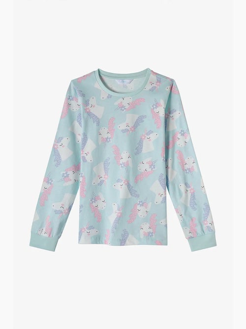 Completo pigiama magical repeat da bambina in cotone a maniche lunghe penti - Kiabi Completo pigiama magical repeat da bambina in cotone a maniche lunghe penti - Kiabi