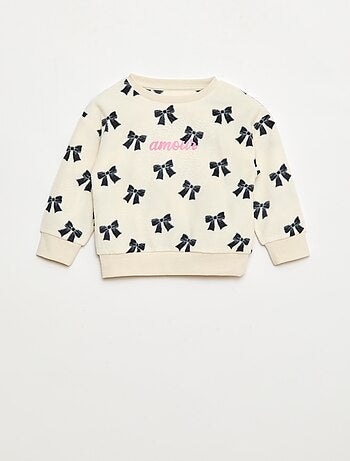 Completo pigiama maglia e pantaloni in pile