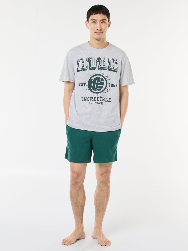 Completo pigiama 'Marvel' 'Hulk' in cotone Grigio - Kiabi