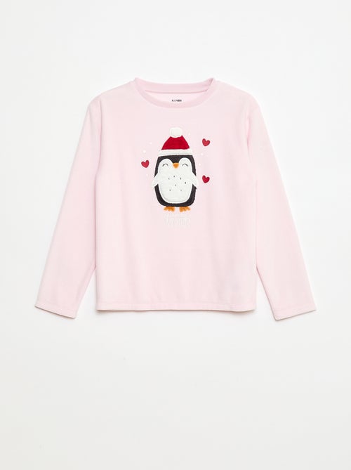 Completo pigiama + maschera natalizia in velluto - Kiabi