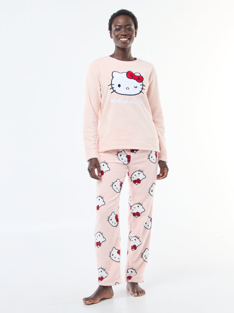 Completo pigiama morbido 'Hello Kitty' Rosa Donna Kiabi