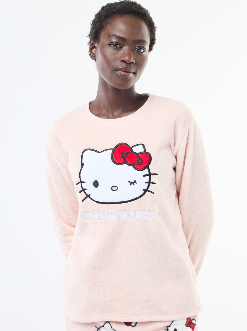 Completo pigiama morbido 'Hello Kitty' Rosa - Kiabi