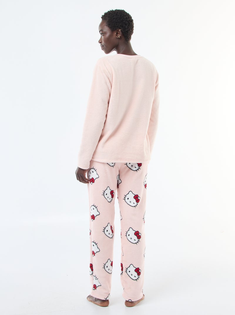 Completo pigiama morbido 'Hello Kitty' Rosa - Kiabi