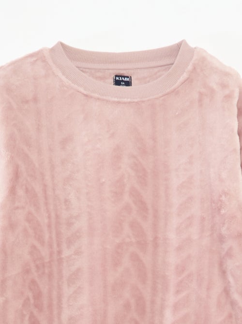 Completo pigiama morbido tinta unita - Kiabi