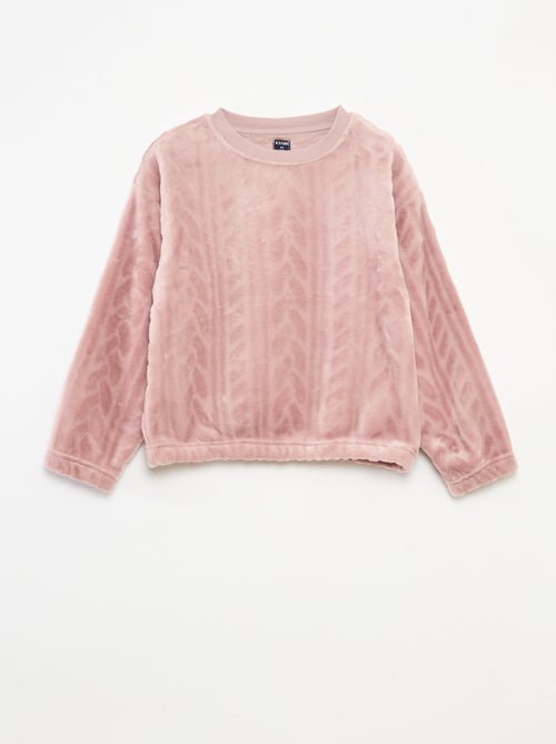 Completo pigiama morbido tinta unita - Kiabi