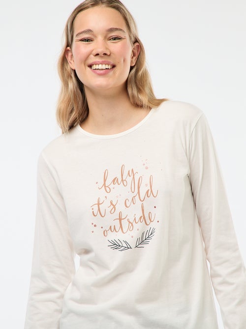 Completo pigiama natalizio - 2 pezzi - Kiabi