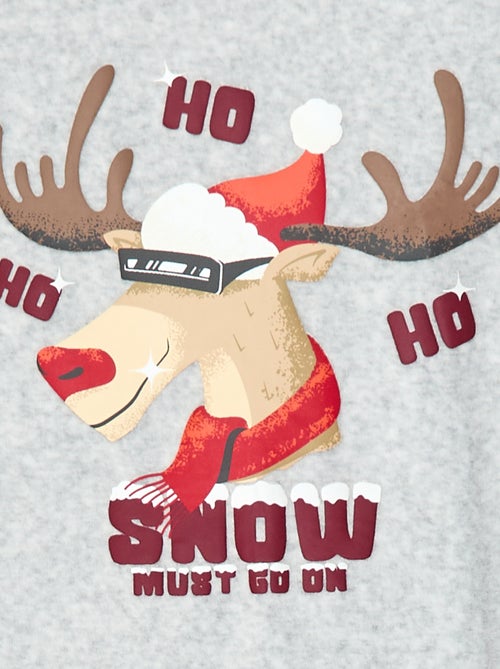 Completo pigiama natalizio con berretto - Kiabi