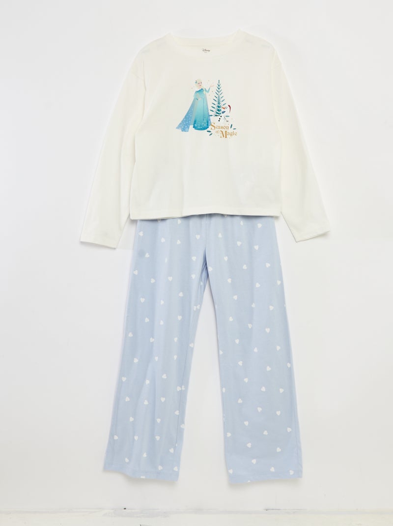 Completo pigiama natalizio 'Disney' 'Frozen' in jersey di cotone Blu - Kiabi