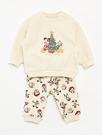 Completo pigiama natalizio 'Disney' 'Mickey' in cotone