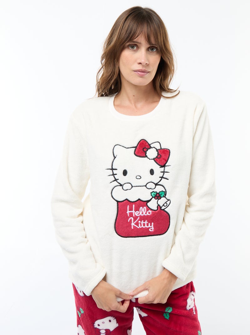 Completo pigiama natalizio 'Hello Kitty' Rosso - Kiabi
