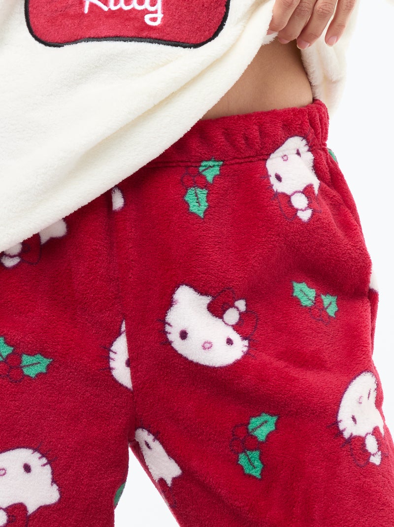 Completo pigiama natalizio 'Hello Kitty' Rosso - Kiabi