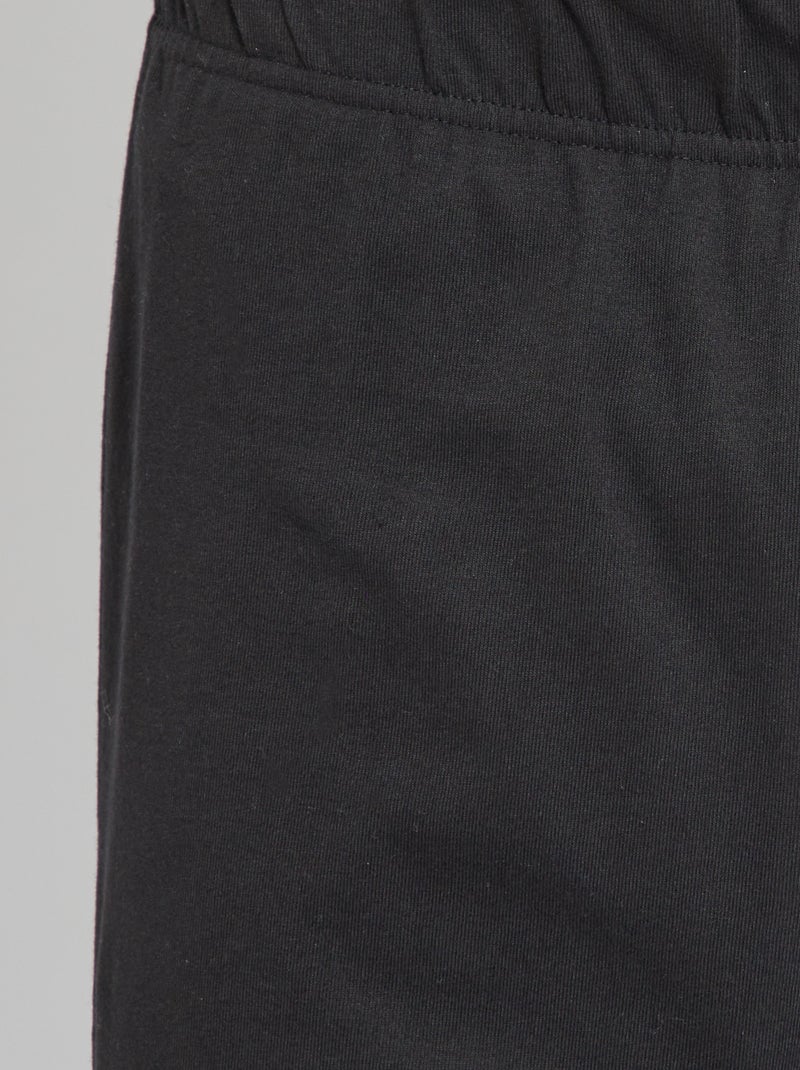 Completo pigiama 'One Piece' in jersey nero - Kiabi