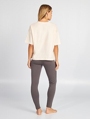 Completo pigiama 'One Piece' t-shirt + leggings - 2 pezzi