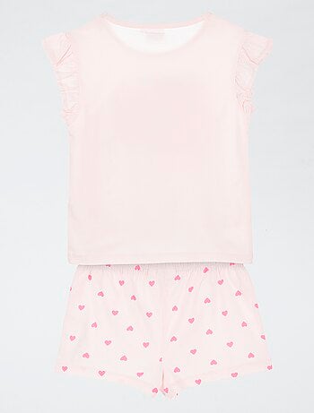 Completo pigiama pantaloncini + t-shirt 'Peppa Pig' - 2 pezzi