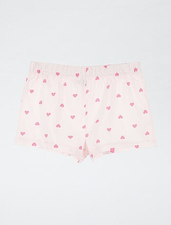 Completo pigiama pantaloncini + t-shirt 'Peppa Pig' - 2 pezzi