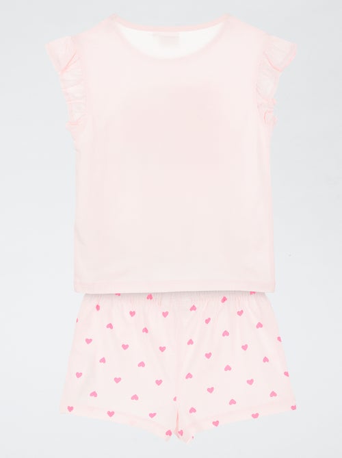 Completo pigiama pantaloncini + t-shirt 'Peppa Pig' - 2 pezzi - Kiabi