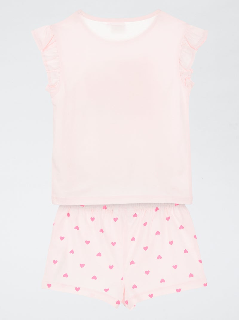 Completo pigiama pantaloncini + t-shirt 'Peppa Pig' - 2 pezzi Rosa - Kiabi