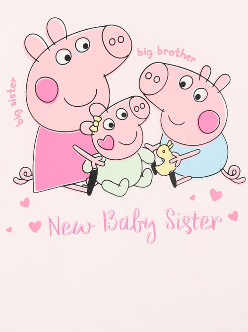 Completo pigiama pantaloncini + t-shirt 'Peppa Pig' - 2 pezzi - Kiabi