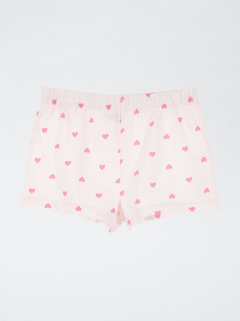 Completo pigiama pantaloncini + t-shirt 'Peppa Pig' - 2 pezzi Rosa - Kiabi