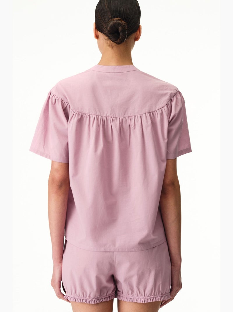 Completo pigiama petal con maniche corte e short penti Rosa - Kiabi