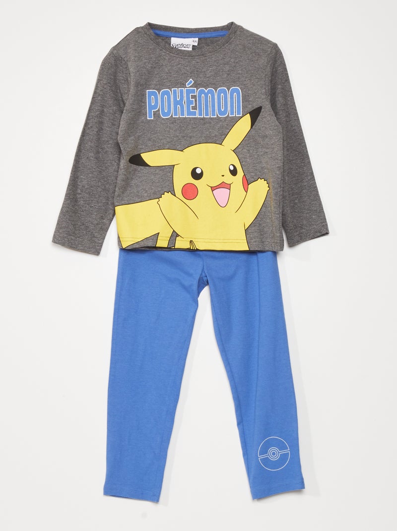 Completo pigiama 'Pokemon' - 2 pezzi grigio/blu - Kiabi