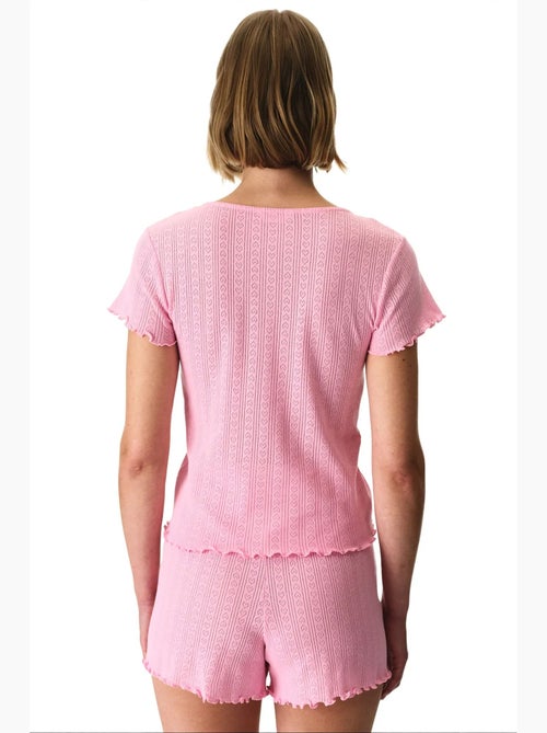 Completo pigiama rosalie pointel con shorts e maniche corte penti - Kiabi Completo pigiama rosalie pointel con shorts e maniche corte penti - Kiabi