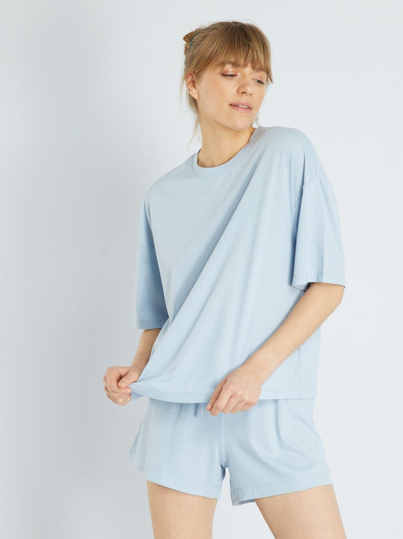Completo pigiama shorts - 2 pezzi BLU - Kiabi