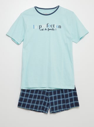 Completo pigiama shorts + t-shirt - 2 pezzi