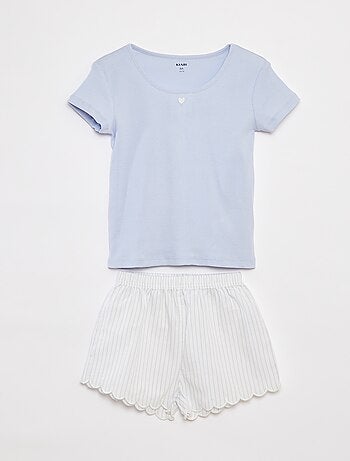 Completo pigiama shorts + t-shirt - 2 pezzi
