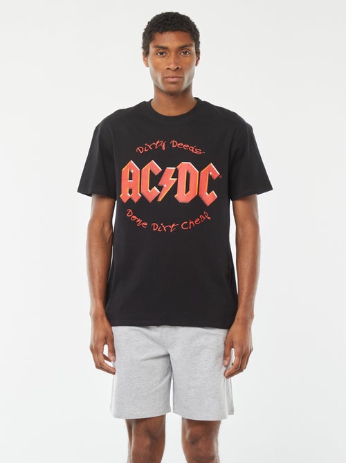 Completo pigiama shorts + t-shirt 'AC/DC' - 2 pezzi - Kiabi