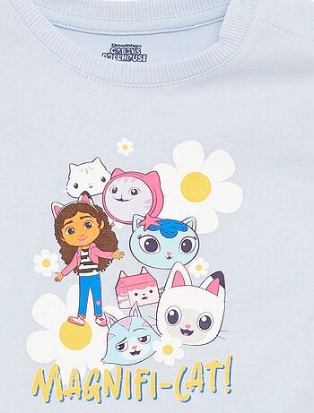 Completo pigiama shorts + t-shirt 'La casa delle bambole di Gabby' - 2 pezzi