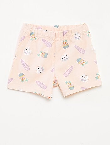 Completo pigiama shorts + t-shirt 'La casa delle bambole di Gabby' - 2 pezzi