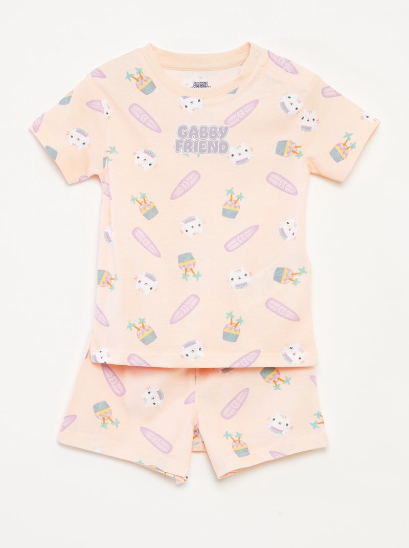 Completo pigiama shorts + t-shirt 'La casa delle bambole di Gabby' - 2 pezzi ROSA - Kiabi